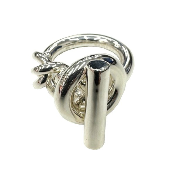 HERMES Silver Ring #53 - Picture 1 of 7